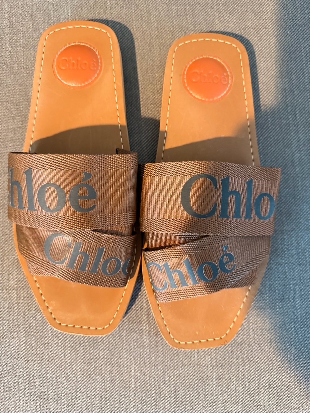 Chloe Woody Mule brown size 38 great condition